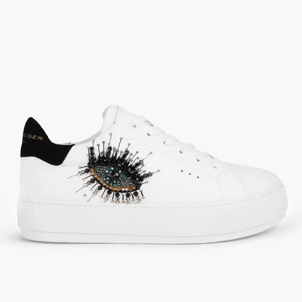 NEW Kurt Geiger London Laney Evil Eye Women's Sneakers Size 7
